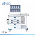AG-AT017 Multifunction drawers mixed hospital nurse workstation anesthetic medical cart
